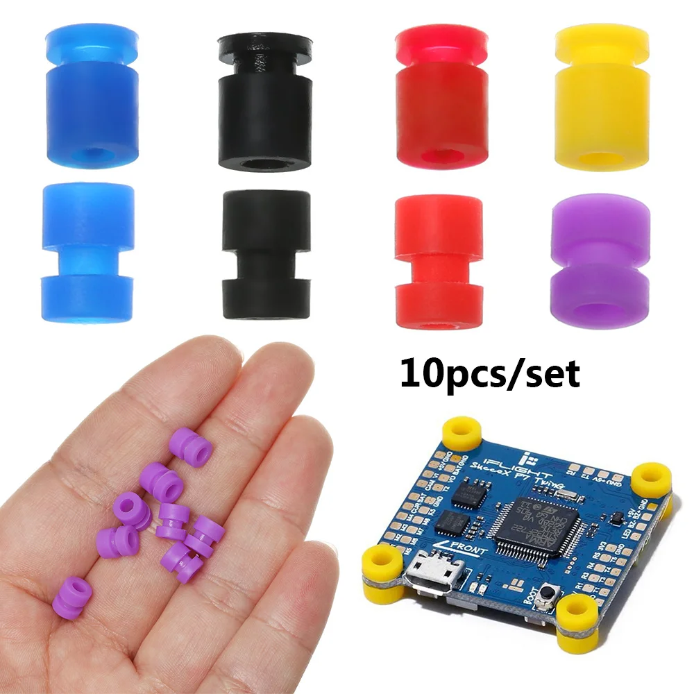 10pcs M2/M3 Rubber Damper Ball Shock Absorption Balls Silicone Silencer Flight Controller For F4 F7 FPV Quadcopter V2 Upgraded