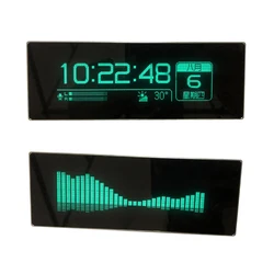 VFD Music Audio Spectrum Indicator Amplifier VU DB Meter Display Precision Clock AMP Board Aluminum Chassis case