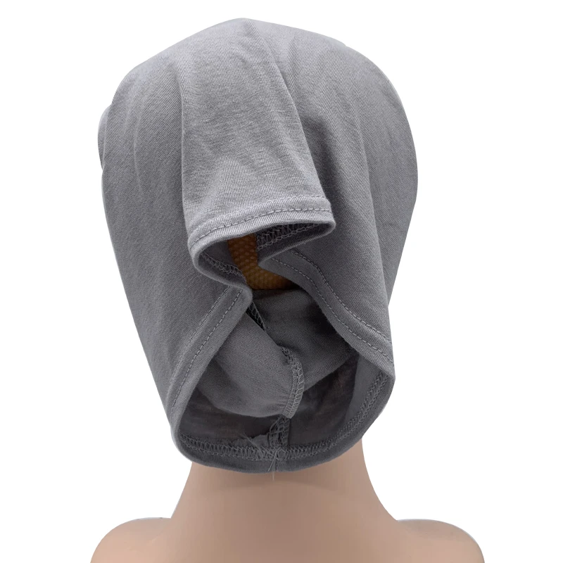 2021 NEW Cotton Under Scarf With Ear Hole Stretch Jersey Inner Hijabs Round Front Under Hijab Caps Female Turban Bonnet