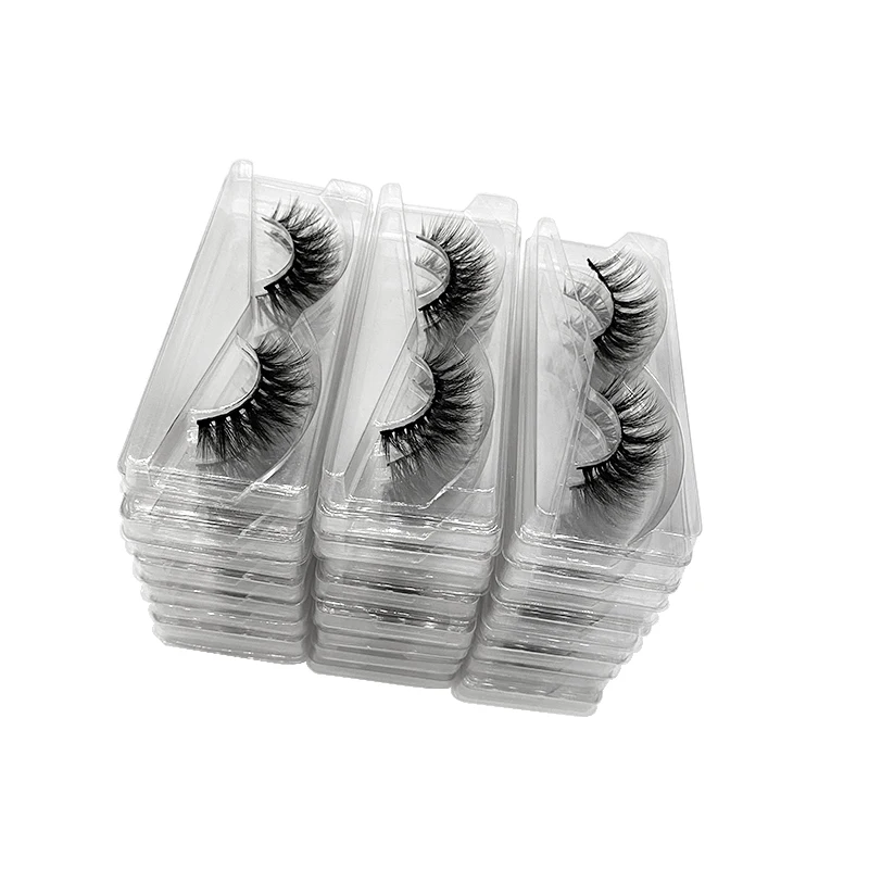 Wholesale Eyelashes Package Mink Eyelashes Set Bulk Lashes Fluffy Dramatic Fake Eyelashes Natural 3d Mink Lashes Pack