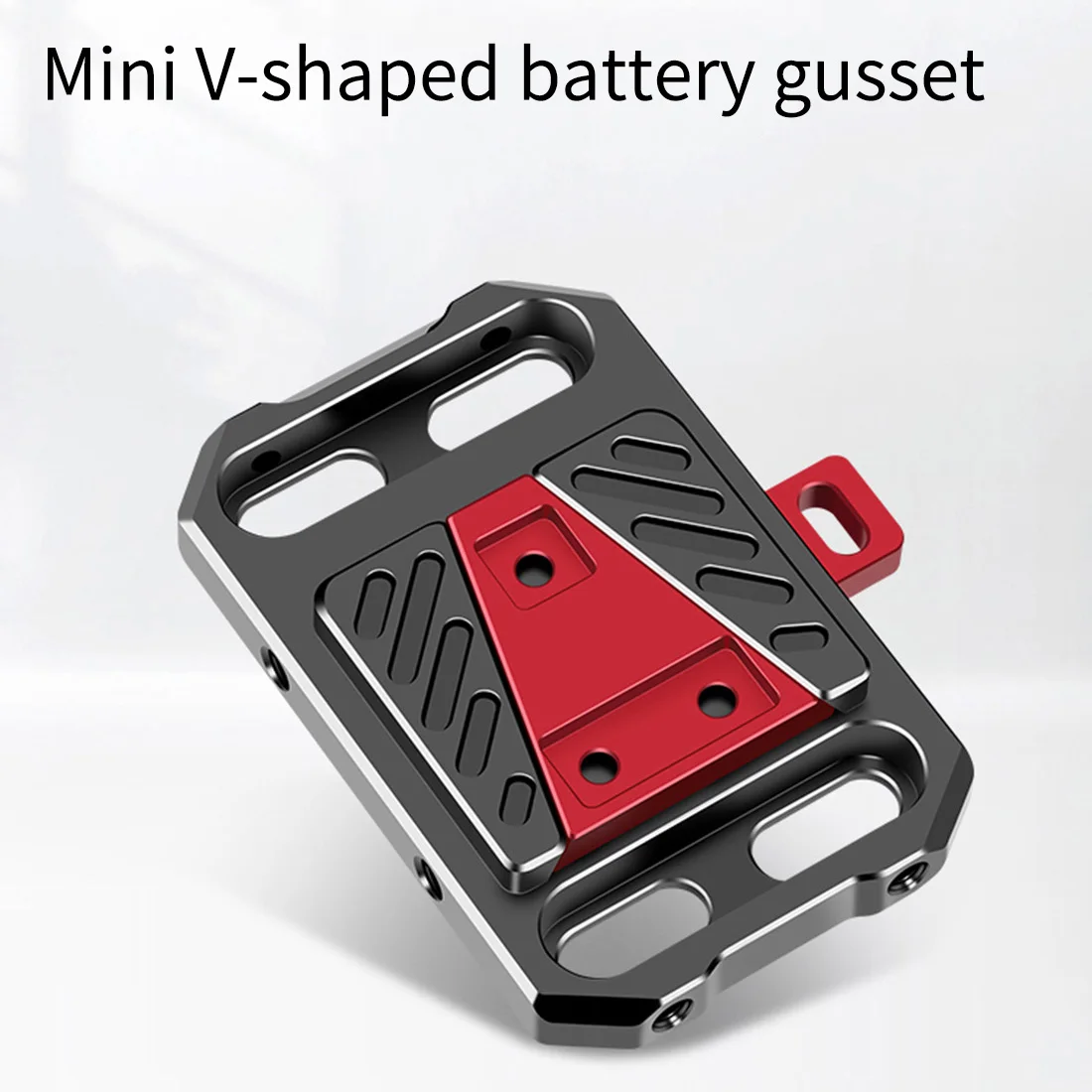 Aluminium-Schnellwechsel-V-Lock-Akku-Montageplatte mit 15-mm-Stangenklemme für Fotografie-DSLR-Kameras, Rig-Schiene und Follow-Focus-System – Detail 2