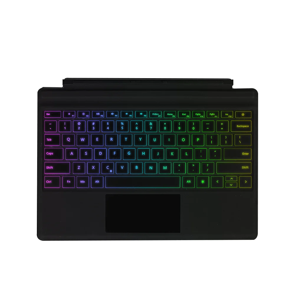 

Surface Pro 6 backlights Keyboard Touchpad for Microsoft Pro 3 / 4 / 5 / 6 / 7 Keyboard Case Cover
