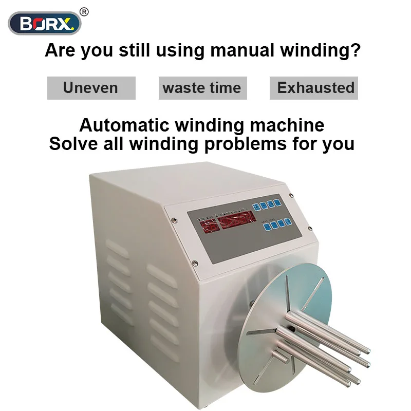 آلة لف الأسلاك الأوتوماتيكية بالكامل عالية السرعة من BORX، لمختلف آلات لف الأسلاك مثل خطوط البيانات الإلكترونية للكمبيوتر