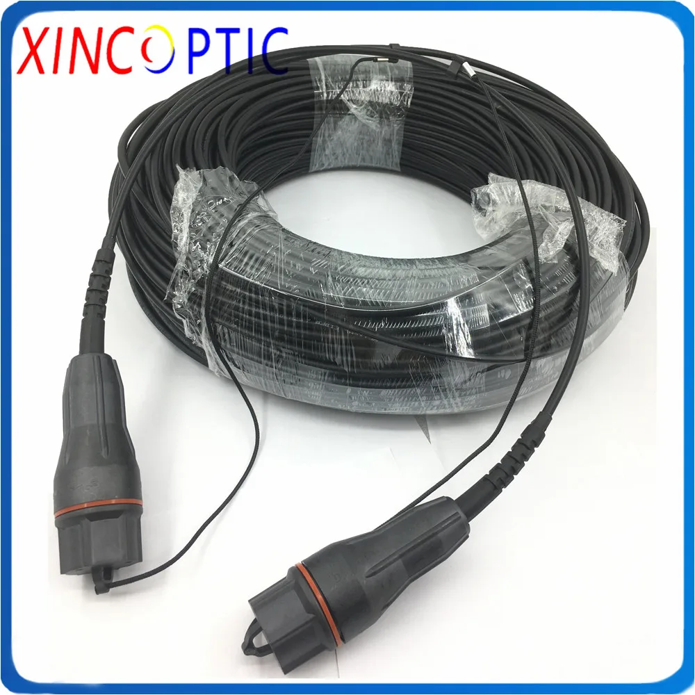 

SMF,2Core FULLAXS(Dual LC) to Fullaxs Duplex LC 150M 4.8mm LSZH/TPU Black Jacket Non-Armored Fiber Optic Patch Cord Jumper Cable