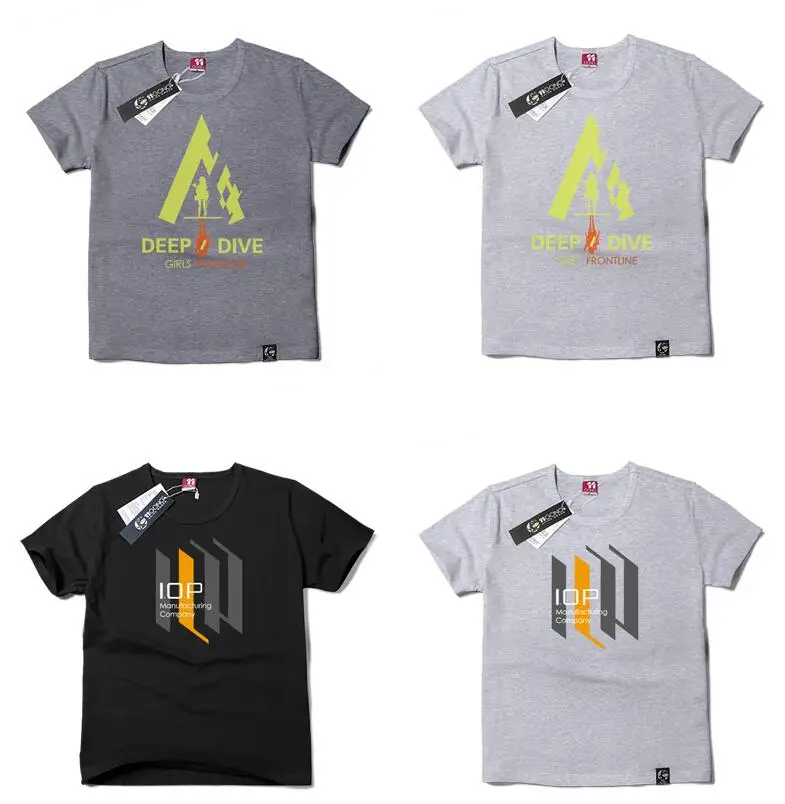 تي شيرت على شكل خط المواجهة للفتيات من doll's تي شيرت بناتي على شكل خط المواجهة Ump45 ملابس تنكرية بأكمام قصيرة تي شيرت