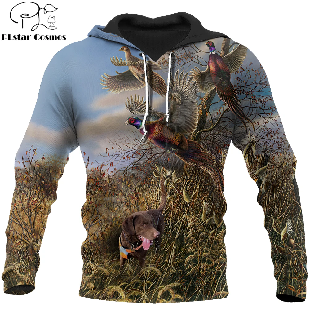 Pheasant Hunting 3D All Over Printed Hoodie Men Sweatshirt Unisex Streetwear Zip Pullover Casual Jacket Tracksuits KJ0240