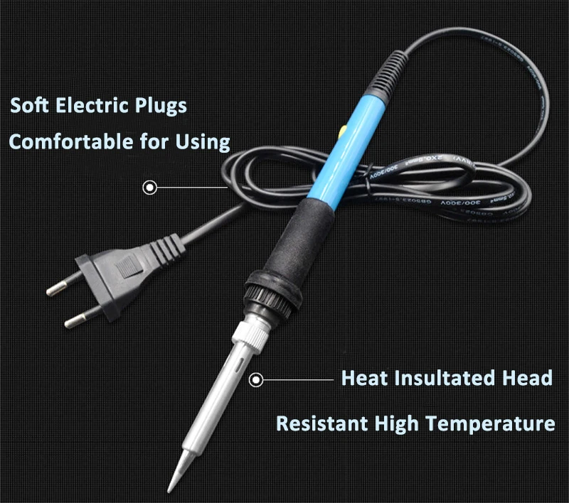 Mini Soldeerbout Verstelbare Temperatuur Elektrische Soldeerbout Rework Station Mini Handvat Warmte Potlood Lassen Reparatie Gereedschap 60W