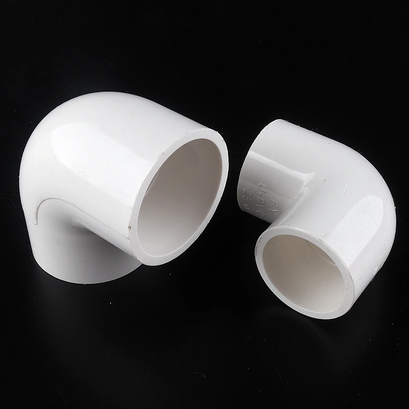 Big Size 63~200mm Inner Dia PVC Pipe Water Supply 90° Elbow Connector Plastic Joint Fittings Irrigation System Watering Parts