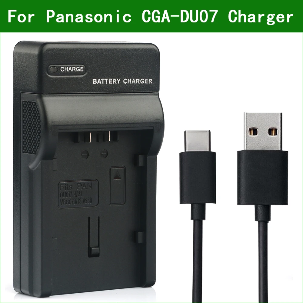 LANFULANG DU07 DU06 DU14 DU12 DU21 USB Battery Charger for Panasonic Camera VDR-D210 D230 D310 D220 D250 D258 D300 D308 D400