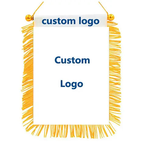 Xvggdg 사용자 정의 플래그 배너 사용자 정의 로고 플래그 고품질 블랙 아웃 패브릭 배너 미니 인쇄 자동차 장식품