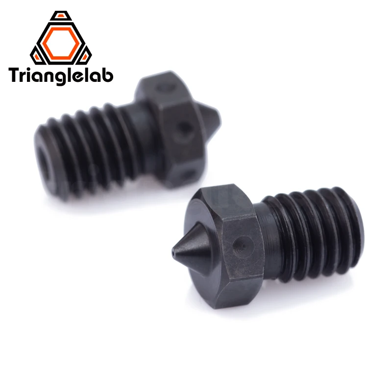 RTrianglelab A2 V6-Düse aus gehärtetem Stahl, kompatibel mit PEI PEEK Kohlefaserfilament für v6 HOTEND Dragon RAPIDO Matrix EXTRUDER
