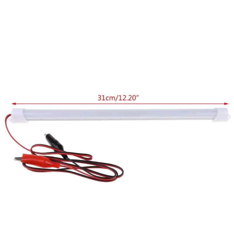 Newesoutorry LED قطاع أضواء ، 1x سيارة LED مصلحة الارصاد الجوية الداخلية ضوء بار أنبوب مصباح شريط التنغستن قارب قافلة متنقل 12 فولت