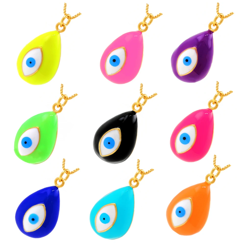 Necklace Accessories Demon Eye Pendant Simple and versatile variety of eye necklace pendants