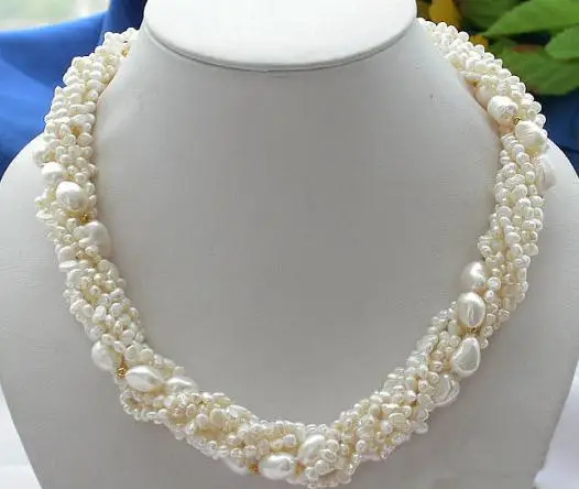 

Favorite Pearl Necklace Bridesmaid Gift Handmade Fine Jewelry Statement Charming Baroque Freshwater Pearl Wedding Women Gift