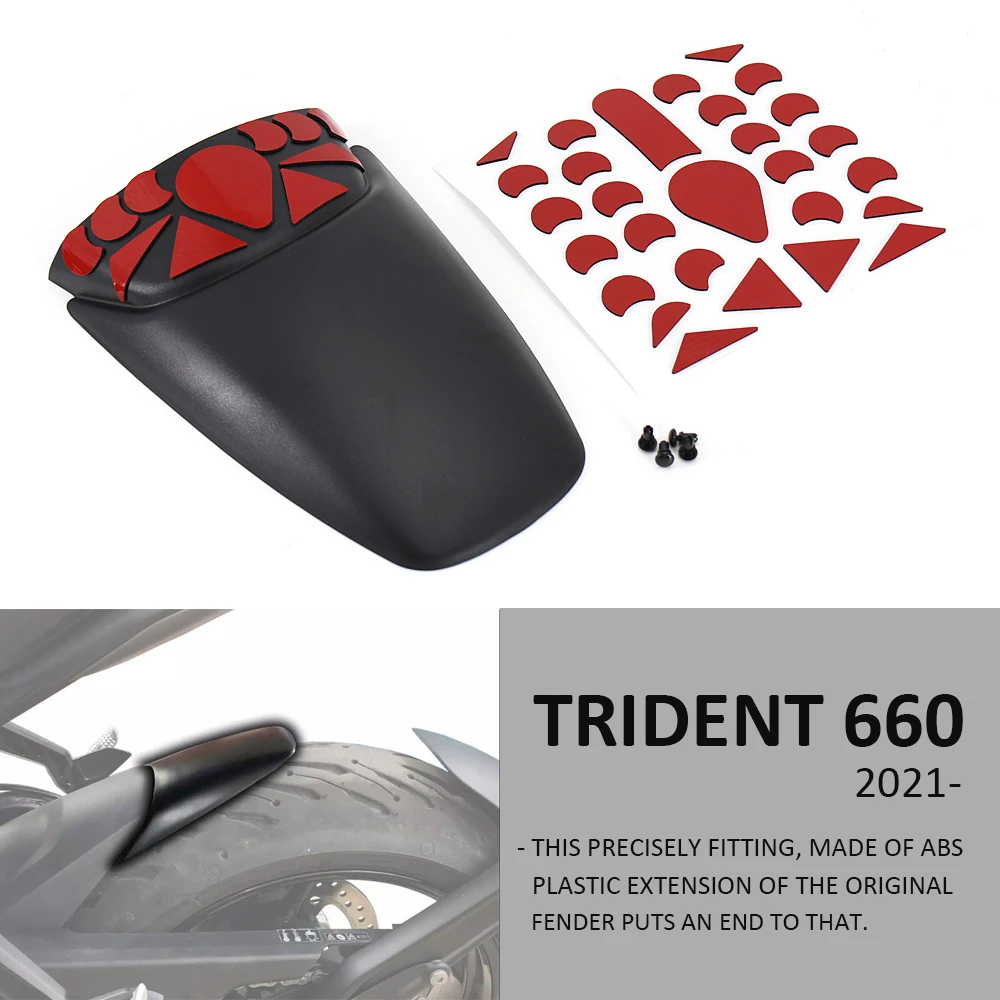 

New 2021- Motorcycle Rear Fender Hugger Mudguard Mud Splash Guard Protection Protector Cover For Trident 660 For TRIDENT 660