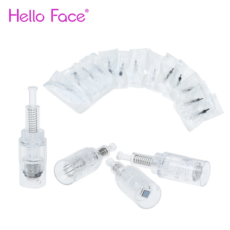 Игольчатые картриджи DermaPen, 10 шт., микронидлинг с винтовым портом для иглы PMU и MTS