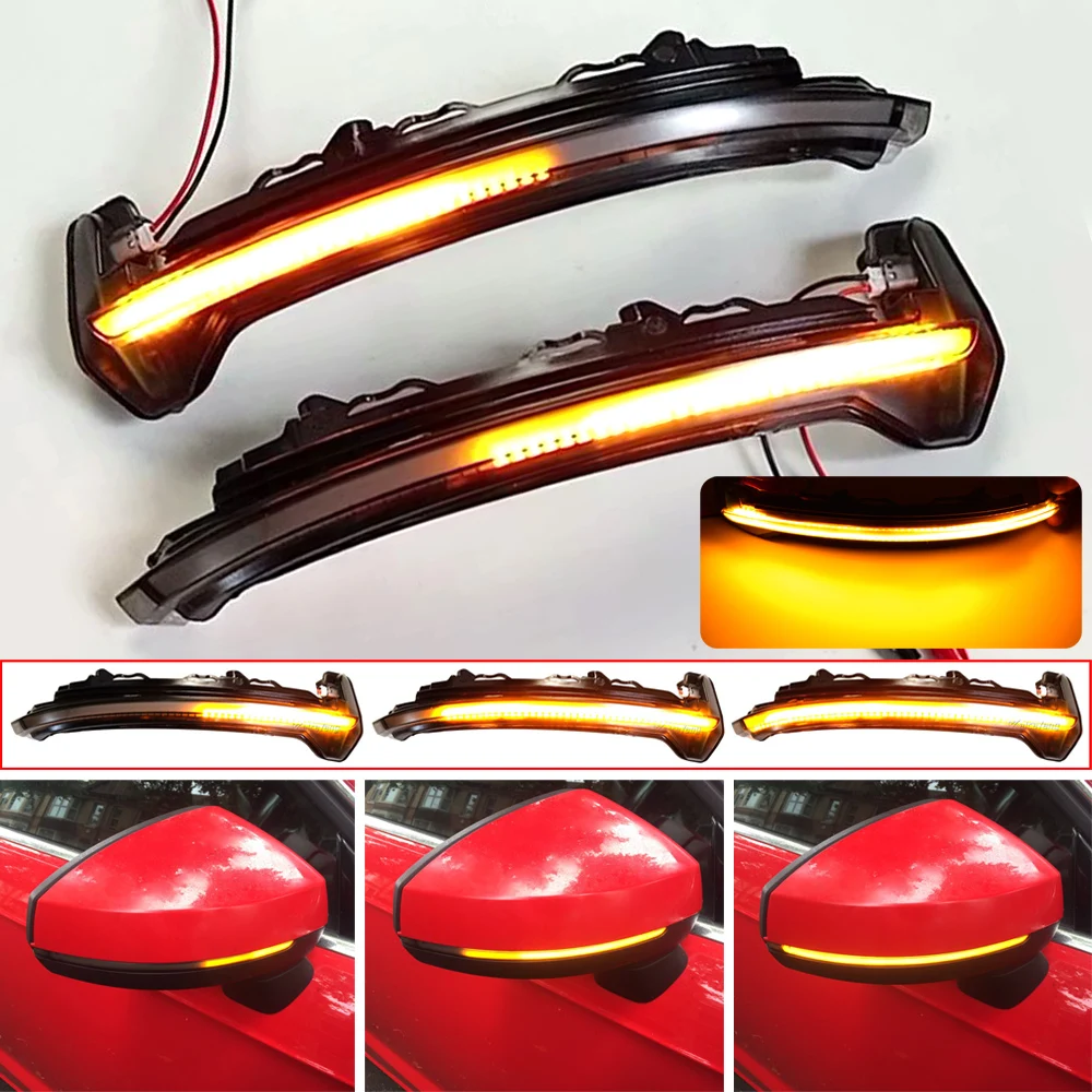 LED Traffic Turn Signal Light Dynamic Rearview Side Mirror Blinker Indicator For Audi TT TTS TT RS MK3 8S 2015-2020 R8 2016-2020