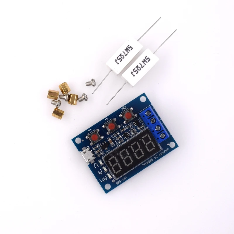 ZB2L3 جهاز اختبار بطارية LED شاشة ديجيتال 18650 بطارية ليثيوم إمدادات الطاقة اختبار المقاومة الرصاص الحمضية قدرة التفريغ متر