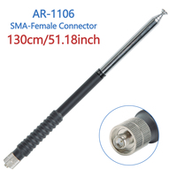 Abbree SMA-Female VHF 136-174MHz Telescopic Antenna For Baofeng UV5R UV-S9 Plus BF888S UV82 UV-9R Plus Walkie Talkie