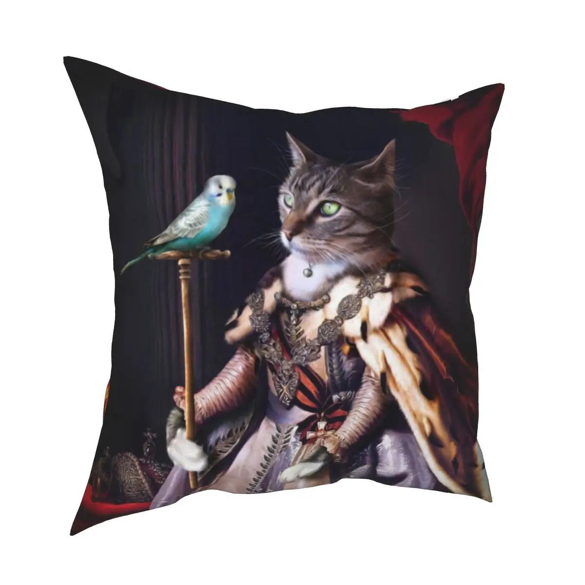 Vintage Royal Art Posters Style Pillowcase Cushion Cover Decorative Dog Cat Horse Animal Army Pillow Case Cover Seat 45*45cm