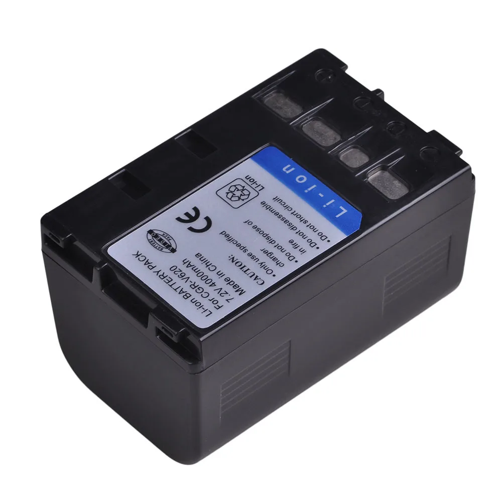 4000mAh CGR-V620 CGR V620 Battery for Panasonic CGR-V14S, CGR-V610, V610, V620, NV-RX14, NV-RX18, NV-RX24, RX37, RX18B, RZ10