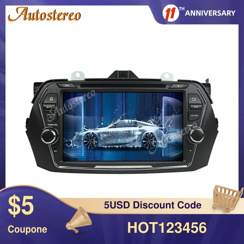 For Suzuki Ciaz Alivio 2015-2018 Android 13.0 4+64G Car Radio GPS Navigation Unit Auto Stereo Radio Recorder Multimedia Player