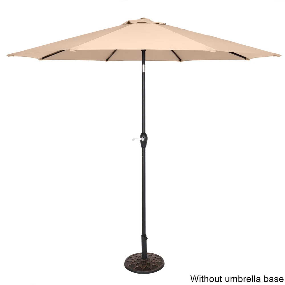 

Two Colors 9FT Central Umbrella Waterproof Folding Sunshade US Warehouse