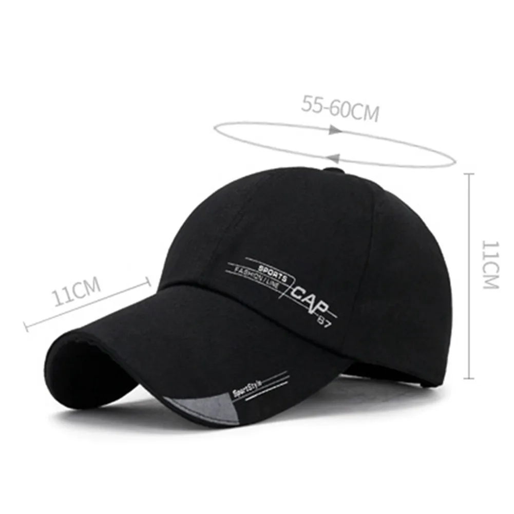 High Quality Fishing Clothes Cap Long Brim Baseball Cap Sun Visor Hat Waterproof Sport Duck Tongue Sun Hat Men\'s Fashion Hat