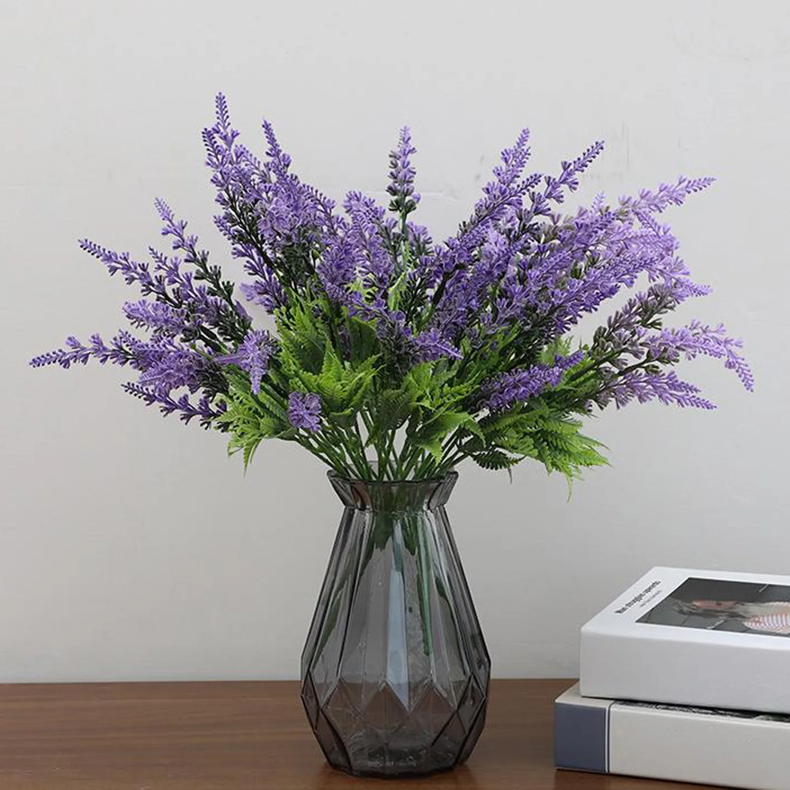 Bouquets Decor Lavender Artificial Flowers Home Outdoor Window Party Fake Garden Indoor Wedding Plastic Faux Simulation Plants