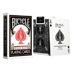 Bicycle Rider Back Black Playing Cards USPCC Standard Deck Poker Size Magic Card Games Magic Tricks Props for Magician