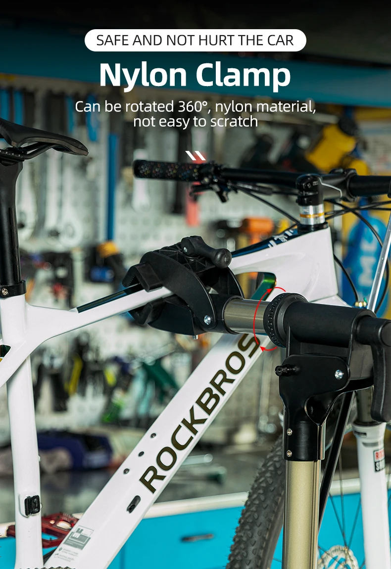 ROCKBROS Fahrrad Reparatur Ständer MTB Road Fahrrad Wartung Rack Mit Werkzeug Fach Einstellbare Faltbare Lagerung Display Bike Arbeit Stehen – Detail 15