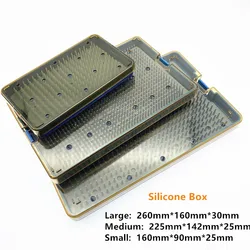 Sterilization tray disinfection case autoclavable box for holding opthalmic dental instrument sterilising