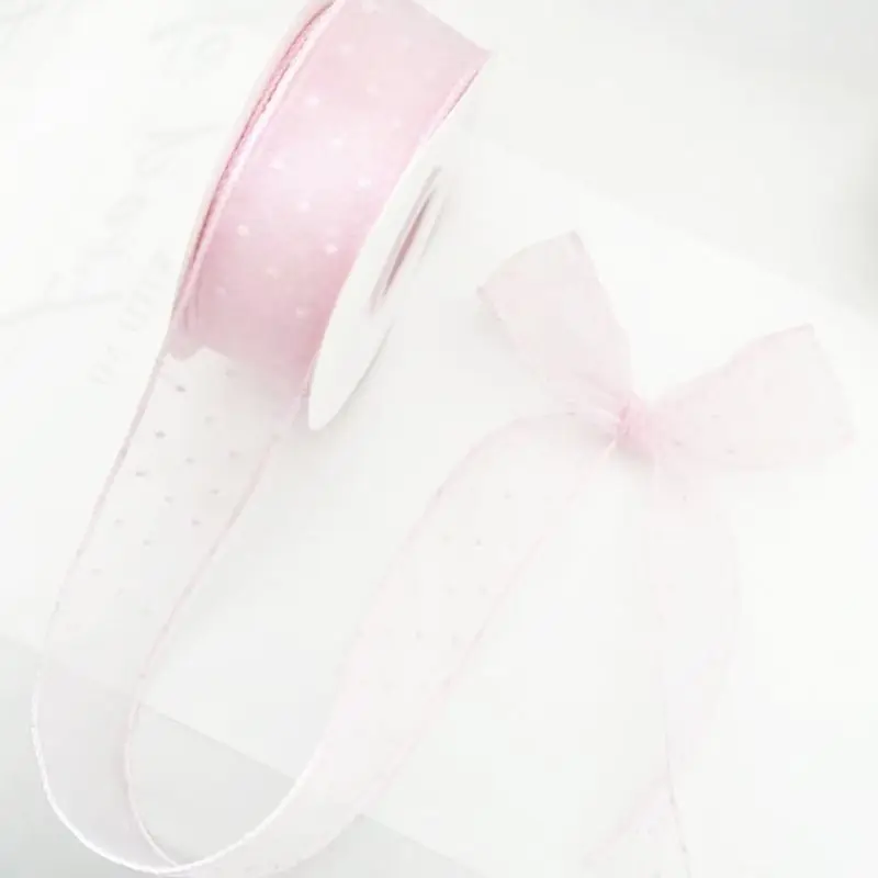 40mm polka dot Tulle Ribbon 10 yards DIY handmade material Headwear Hair bow gift wrapped clothing accessories