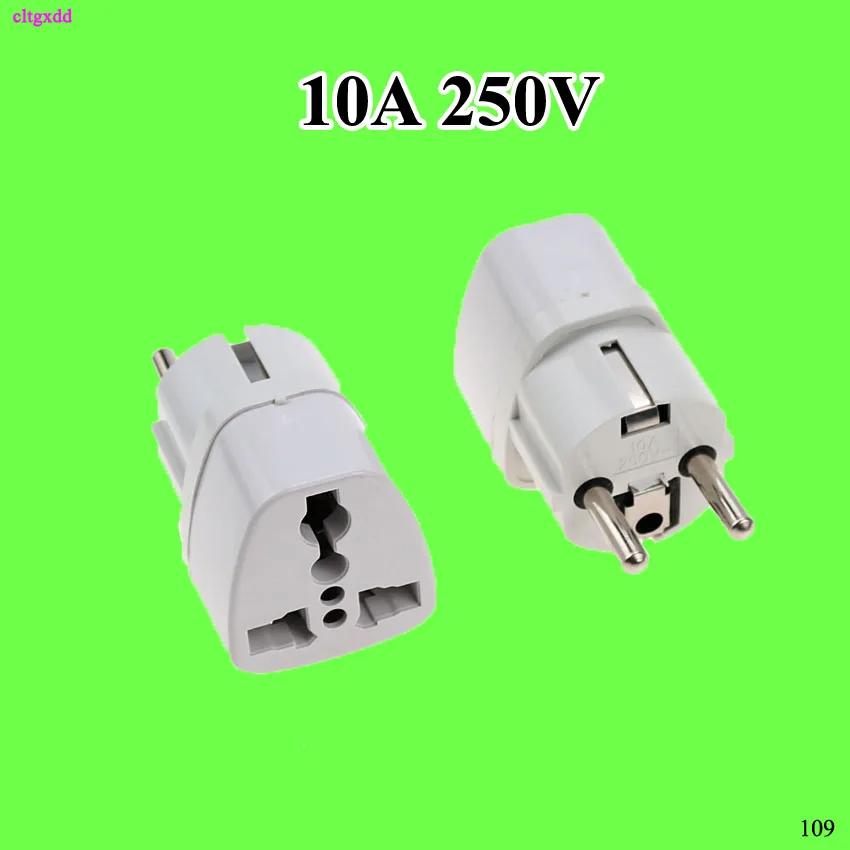 

1pcs Universal EU GER AU Plug Adapter European Germany Australia Chinese Power Socket White Travel Converter Conversion Plug