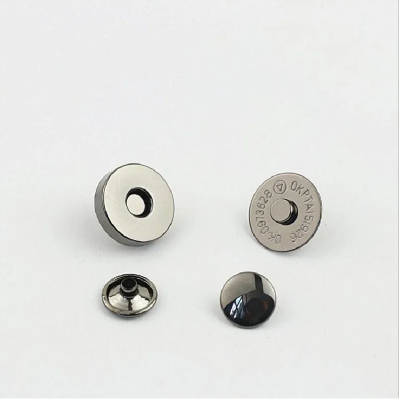 100 pcs/lot luggage hardware accessories barrel-plated double-sided rivets diameter 14mm18mm purse female handbag magnetic lock