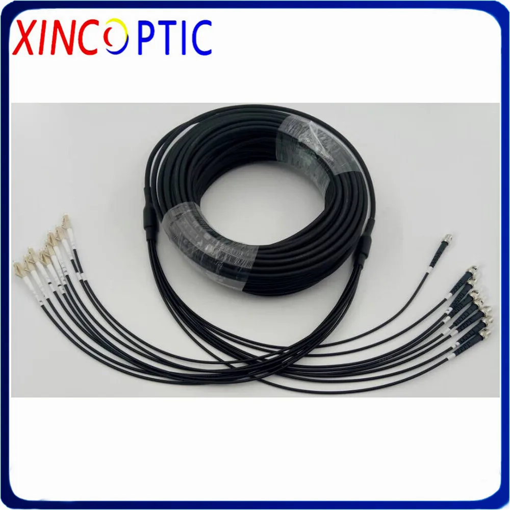 

Armored Patch Cord 8cores 3M Singlemode 8 core SM 3 meters G652D/G657A PVC Jacket SC LC FC 8 fibers Optical Fiber Jumper Cable