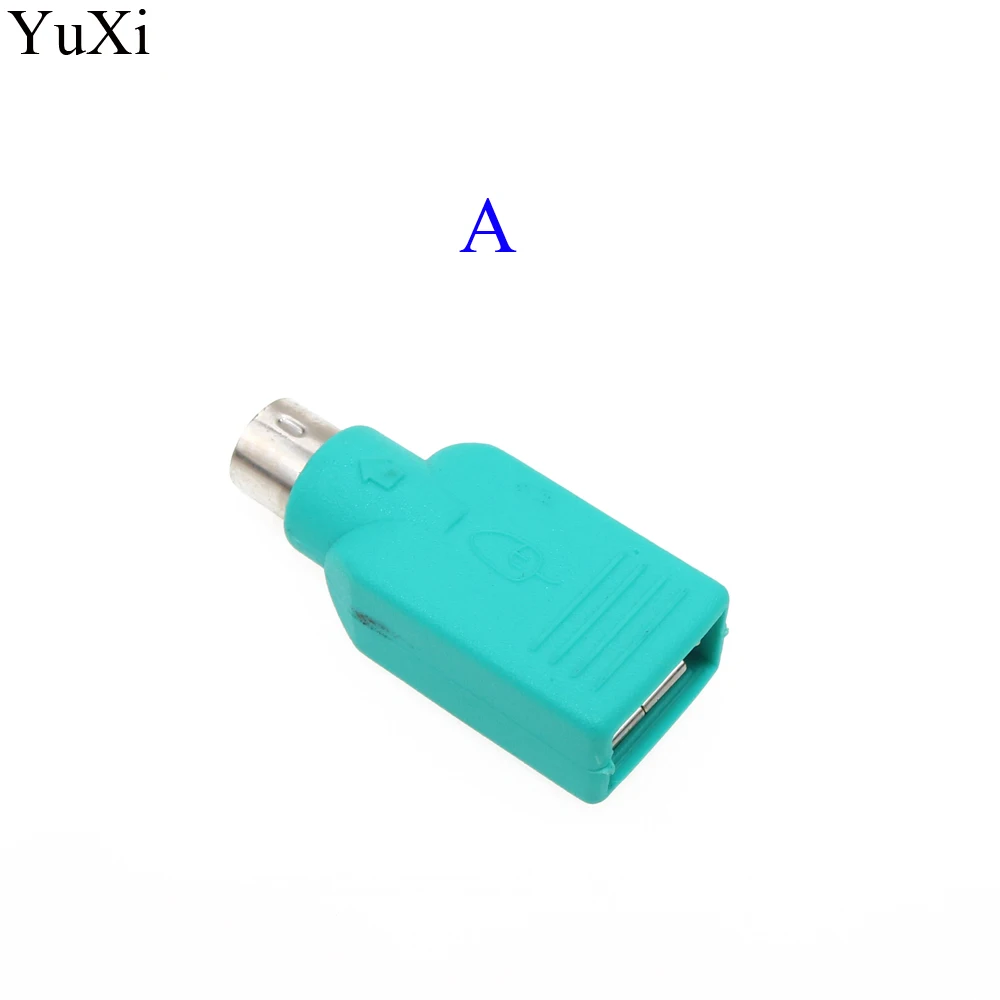 YuXi New Arrival 1PCS USB  to for PS2 PS/2 Male Female Adapter Converter keyboard Mouse Mice Computer PC High Quality