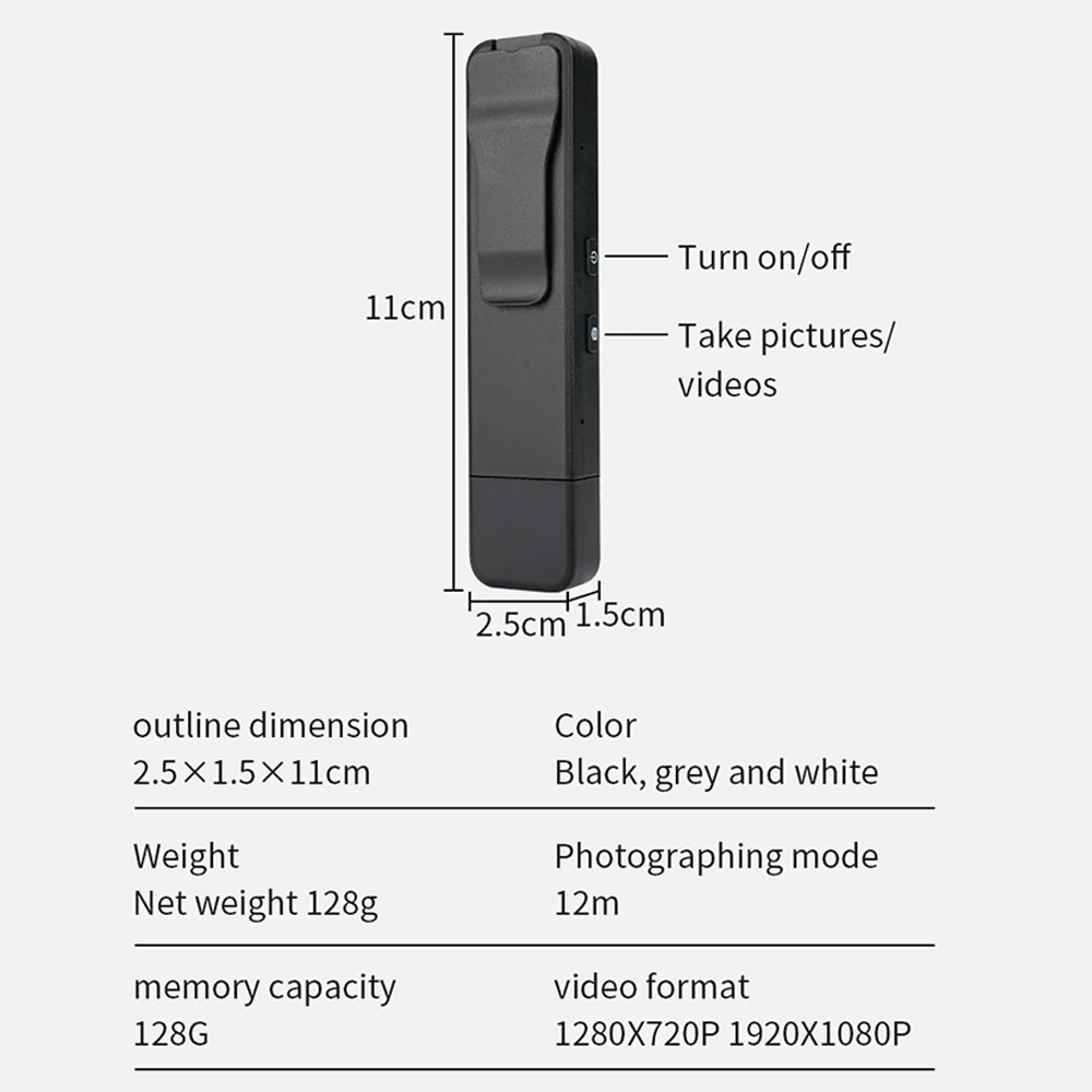 Grabadora de aplicación de la Ley Z2, profesional, HD, portátil, de vídeo y Audio, impermeable, cuerpo de grabación de reuniones