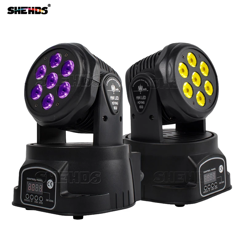 Mini LED 7x12W RGBW/18W RGBWA+UV Wash Oświetlenie z ruchomą głowicą Dj Disco Ball Lights