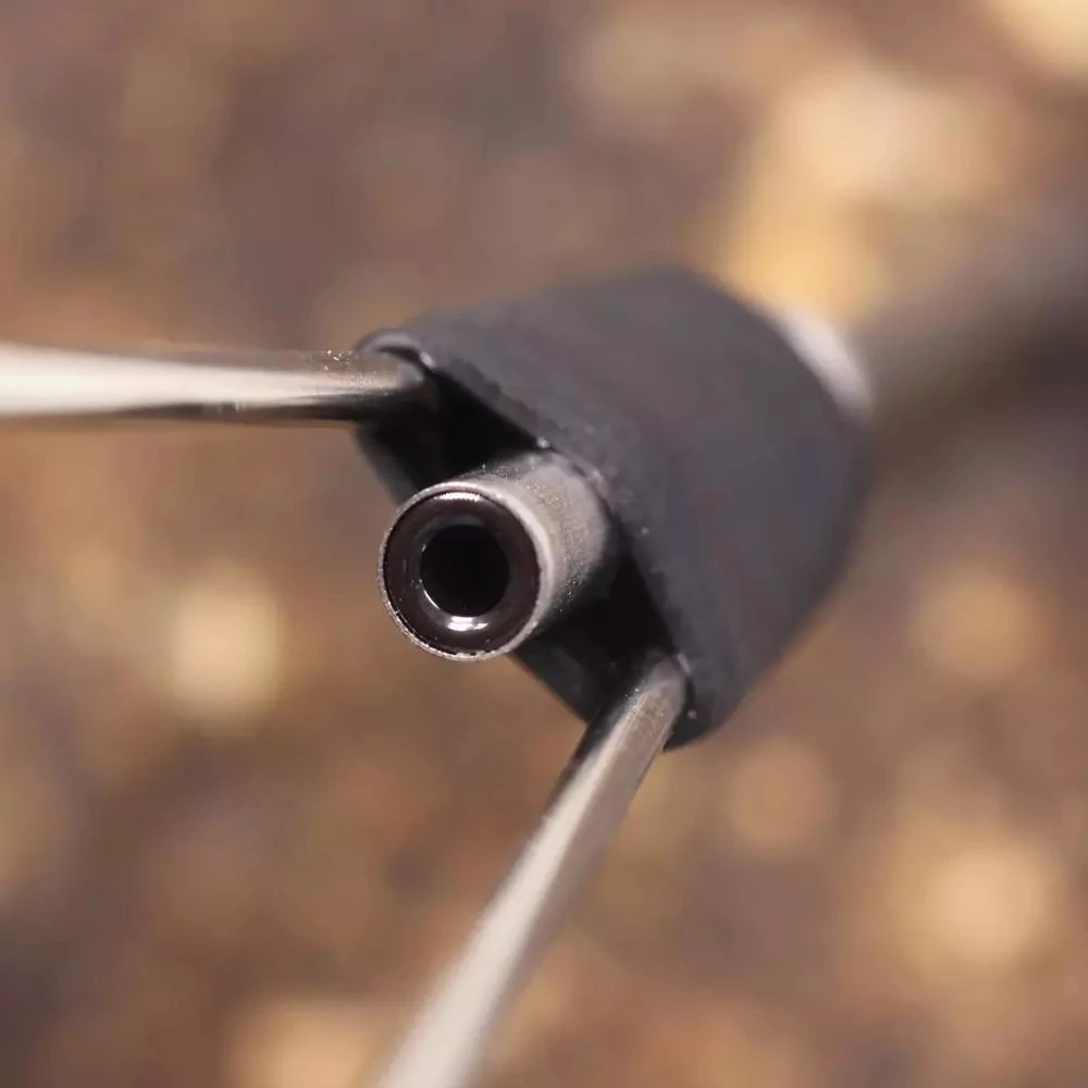 1/7-teiliger Fliegenbinde-Spulenhalter aus Stahllegierung und Bi-Keramik – Standard- und kleine Fadenspulen für die Herstellung von Trocken- und Nassfliegenködern – Detail 6