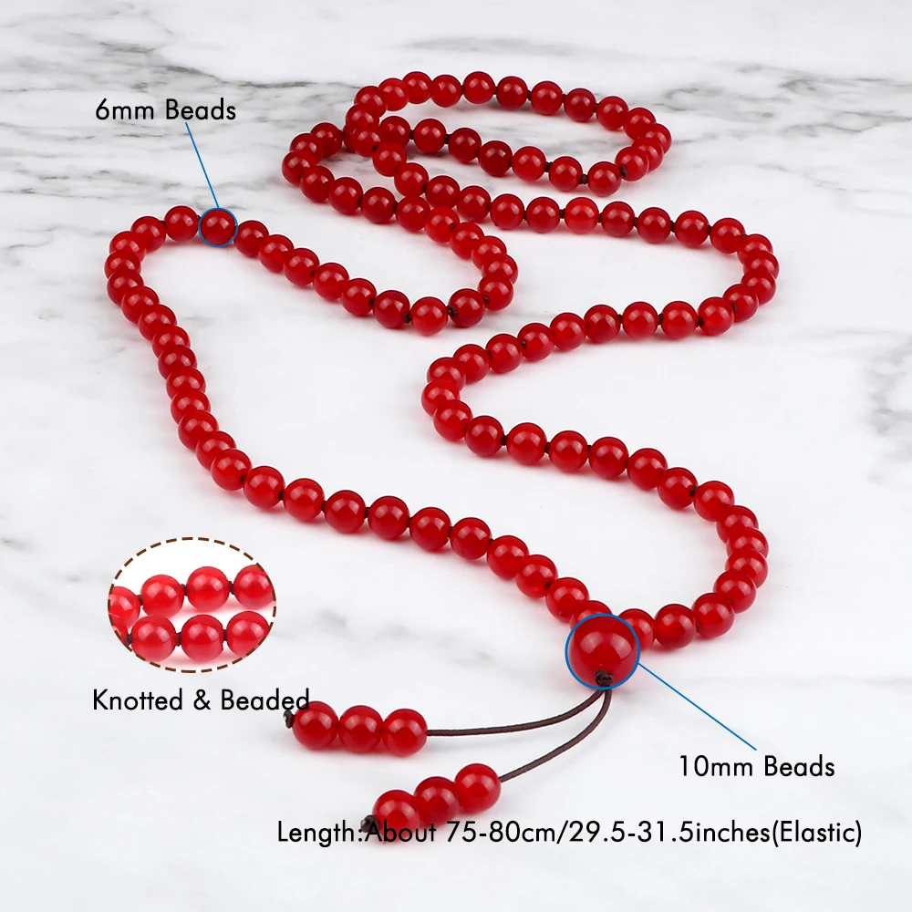 Vintage 108 Mala Beads Necklace Carnelian Red Natural Stone Handmade Knotted Meditation Yoga Jewelry Women Men Lucky Bracelets