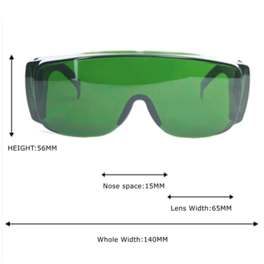 IPL Laser Safety Glasses 200nm-450nm 800nm-2000nm Blue YAG IR Laser Eye Protection Goggles  W Box