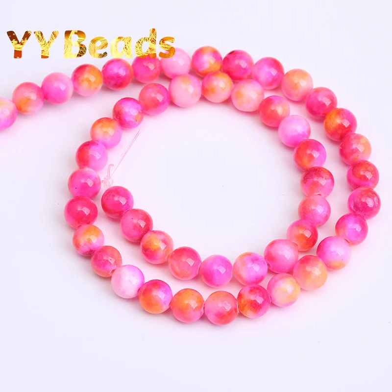 100% Natural Magenta Persian Jades Stone Beads 6-12mm Loose Spacer Charm Beads For Jewelry Making DIY Bracelet Earring Wholesale