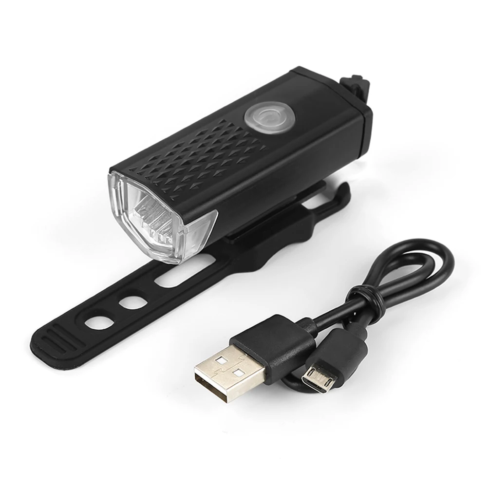 Bicycle Front Light LED Bicycle Light Front Light USB Rechargeable Bicycle Light LED Bike Front Headlight With 1PC USB Cable