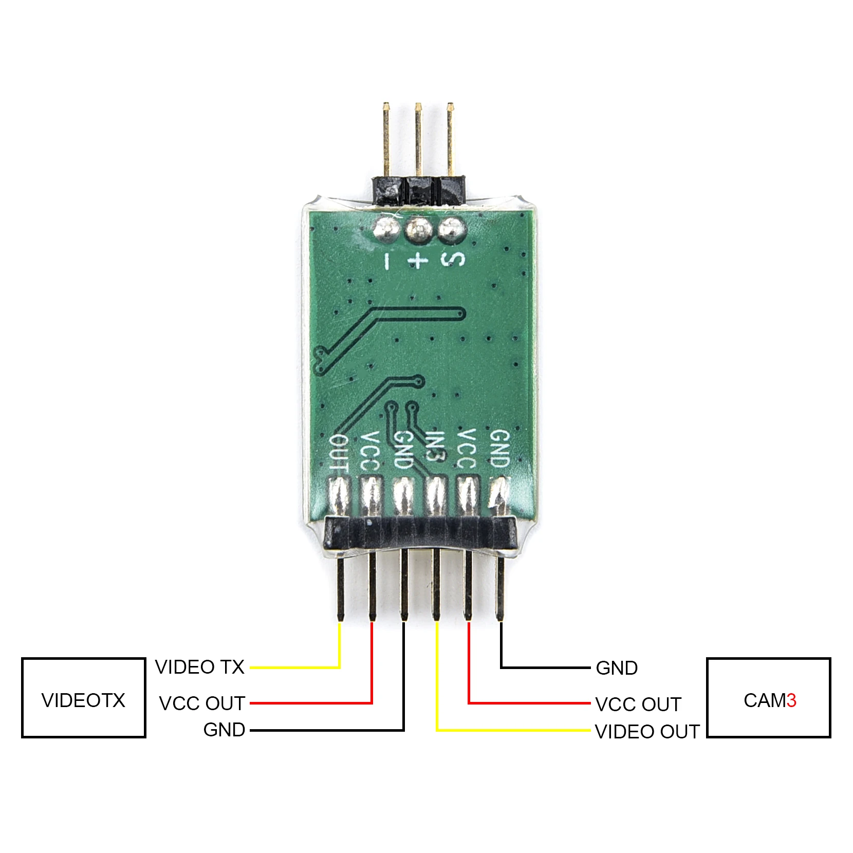 NEW 5.8G 3 Channel Video Switcher Module 3 way Video Switch Unit for RC FPV Camera