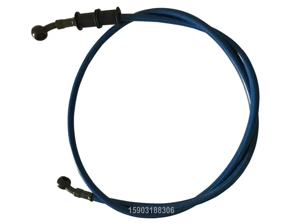 100cm Length Racing An3 1/8 S A E J1401 Braided Motorcycle Brake Hose Assembly Auto Clutch Cable With 10mm Banjo Eye Fitting