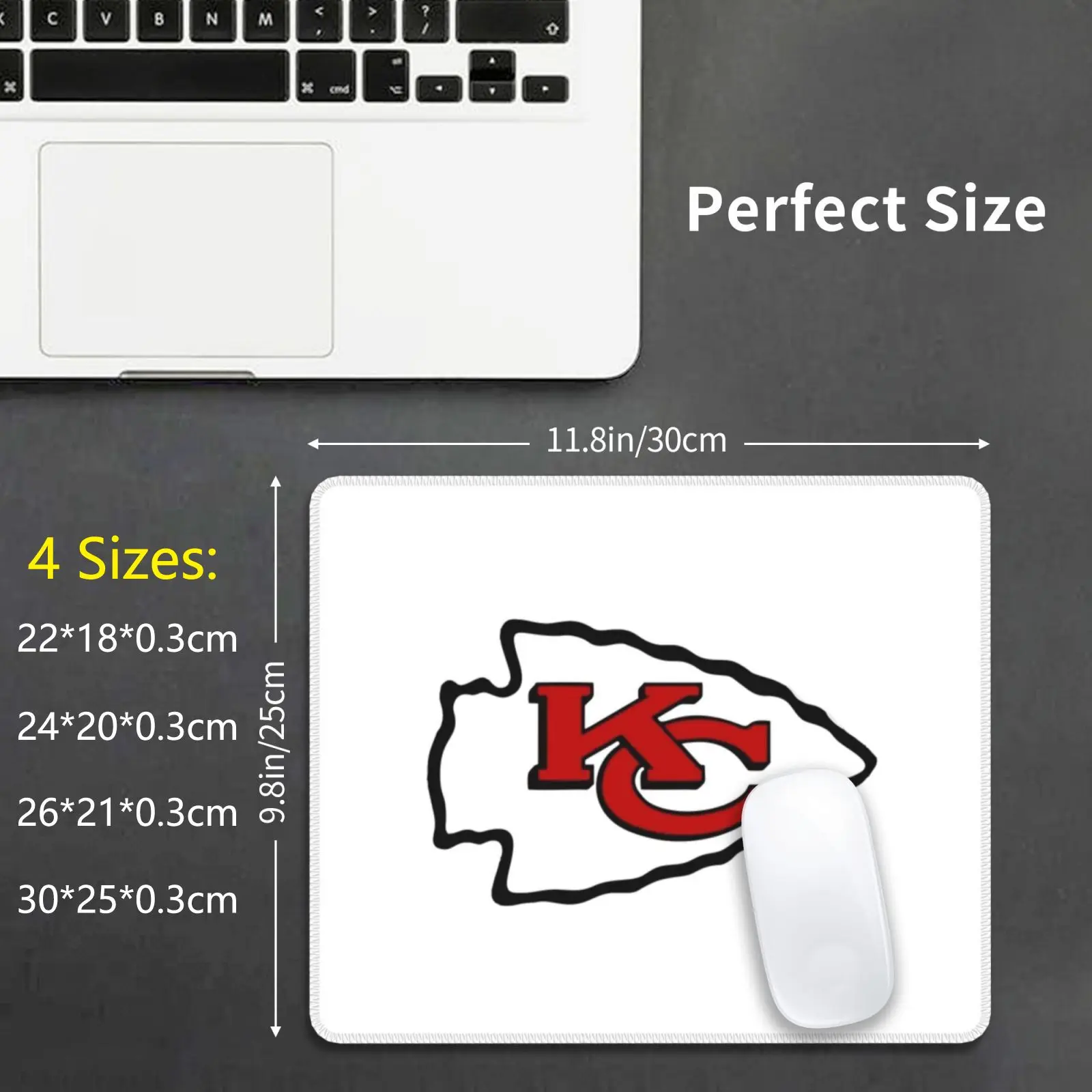 Chiefs-Kansas Mouse Pad DIY Print Cushion City Logo Chief Kc