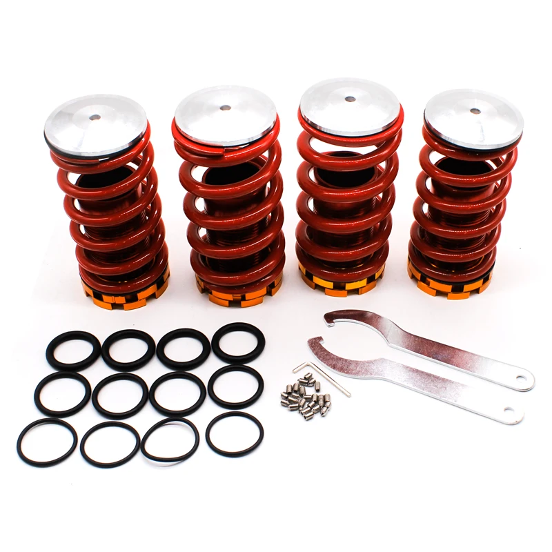 DEFT Lowering Spring For Honda Civic 88-00 Coilover Springs Red Available Aluminum Coilover Kits Available Coilover Suspension