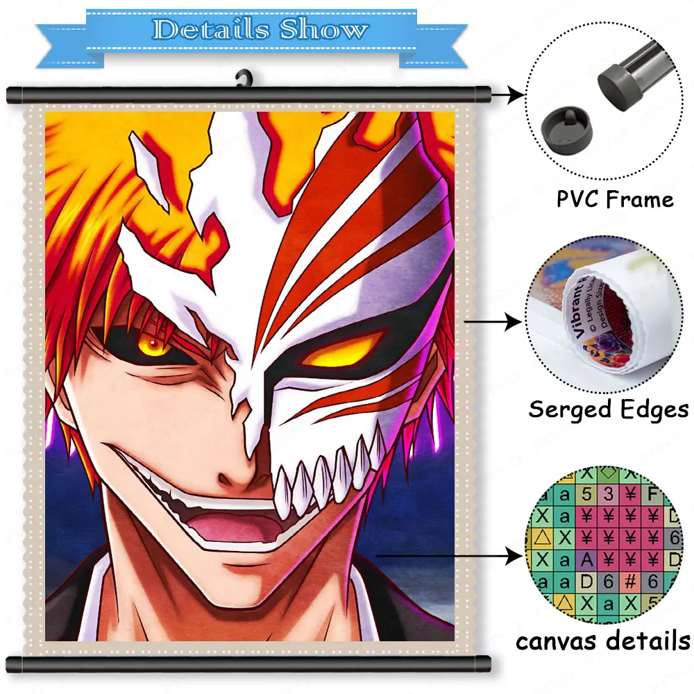 DIY 5D diament malarstwo Anime Bleach obraz pełny obraz z haftu diamentowego z ramą zestaw do haftu krzyżykowego dekoracji wnętrz декор