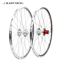 SILVEROCK Alloy Folding Bike Wheels 20 1 1/8